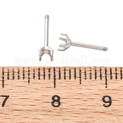 Componenti per orecchini a bottone in acciaio inossidabile 304&nbsp;STAS-B091-02A-03P