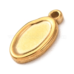 Cabochon-Fassungen für Anhänger aus Edelstahl 304&nbsp;STAS-Z204-04G-11