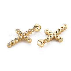 Ottone micro spianare pendenti zirconi&nbsp;KK-Q252-075-NF