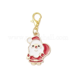 Décorations de pendentif en alliage d'émail de noël&nbsp;HJEW-JM03524