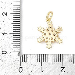Cremagliera placcatura micro ottone spianare pendenti zirconi&nbsp;KK-H509-12G-01