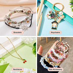 50 Stück 5 Farben Faltpapier Schmuck Display Karten&nbsp;ODIS-TA0001-08