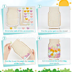 Tableau de récompense en bois bricolage pour les enfants&nbsp;DIY-WH0491-16B
