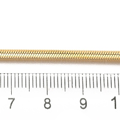 3 mm flache Schlangenkettenhalsketten aus Edelstahl für Männer und Frauen&nbsp;NJEW-G160-03G