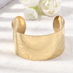 Manschettenarmbänder aus chirurgischem Edelstahl 316l&nbsp;BJEW-D454-01D-G