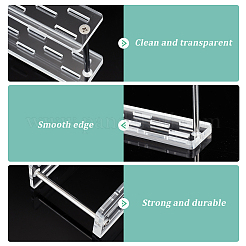 Organizer-Ständer für Ohrring-Anprobestäbe aus transparentem Acryl&nbsp;EDIS-WH0030-35