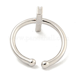 Offene Manschettenringe aus Messing mit Rack-Beschichtung für Damen&nbsp;RJEW-F162-01P-I