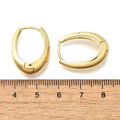 Orecchini a cerchio ovali in ottone&nbsp;EJEW-Z086-08G