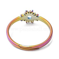 Bague réglable en acier inoxydable 304 avec placage ionique (IP) pour femme&nbsp;RJEW-M149-03RC