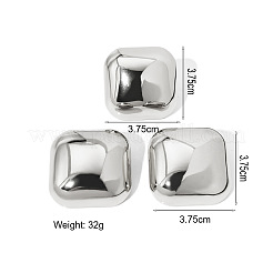 Quadratische Ohrstecker- und Ringsets aus Legierung für Damen&nbsp;FS-WGD4DB0-02