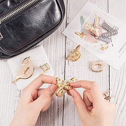 Zinklegierung Tasche Twistlock Zubehör&nbsp;AJEW-PH0017-40
