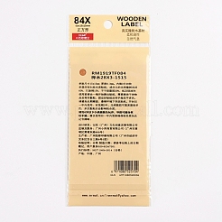 Quadratische Etikettenaufkleber aus Kork&nbsp;DIY-WH0163-93B