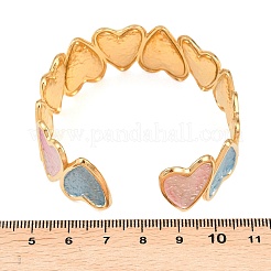 Manschettenarmreifen aus Emaille-Edelstahl 304&nbsp;BJEW-H638-02G