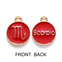 Pendentifs d'émail en alliage&nbsp;ENAM-SZ0001-28B-L