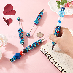 2 stylo à bille en argile polymère avec strass&nbsp;OFST-TA0001-02
