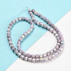 Perles en verre plaquent brin&nbsp;GLAA-G088-03-01A