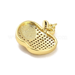 Messing micro pave klare zirkonia anhänger&nbsp;KK-K365-14A-G