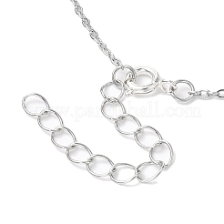Collana con pendente a forma di nota musicale in micro pavé di zirconi in ottone&nbsp;NJEW-JN04695