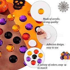 48 stücke 4 arten halloween selbstklebende acryl strass aufkleber&nbsp;STIC-FG0001-06