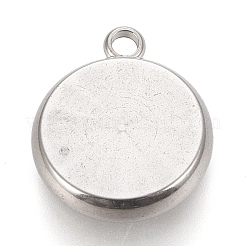 Cabochon pendenti in acciaio inossidabile 304 anti-ossidazione&nbsp;STAS-K202-03D-P