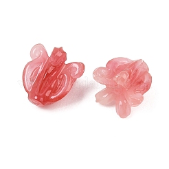 Perles sculptées en corail synthétique&nbsp;BSHE-P034-01D