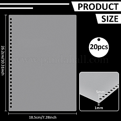 Divisori per raccoglitori in plastica pp&nbsp;DIY-WH0899-760B-B