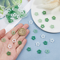 120 pièces 3 couleurs pendentifs bouton imitation jade en verre&nbsp;DIY-HS0002-03