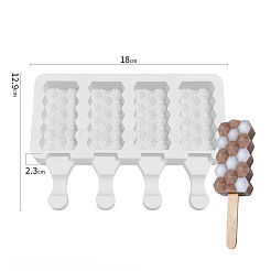 Moules en silicone rectangle de qualité alimentaire&nbsp;LS-DIY-D062-07B