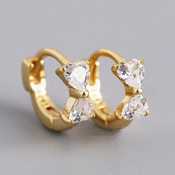 Boucles d'oreilles manchette papillon en argent incrusté de zircon&nbsp;ZZ2919