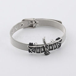 Bracelet de montre punk en acier inoxydable 304 pour homme&nbsp;ZQ0650