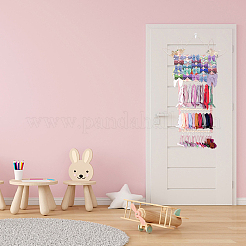 Pinces à cheveux en bois bandeau organisateur mural&nbsp;AJEW-WH0041-15
