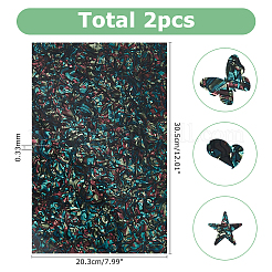 Autocollants muraux en papier coquille en PVC&nbsp;DIY-WH0504-702A