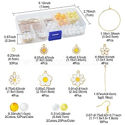 DIY-Set zum Herstellen von Ohrhängern aus Emaille-Legierung und Acrylperlen&nbsp;DIY-FS0006-31