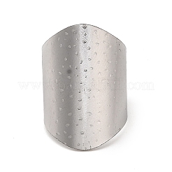 Bague de manchette ouverte en acier inoxydable 304 anti-ternissement&nbsp;RJEW-Z015-04P
