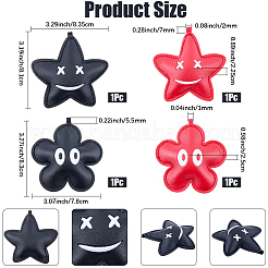 4 stücke 4 stile imitation leder anhänger&nbsp;FIND-CL0001-25