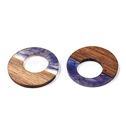 Colgantes de resina transparente y madera de nogal&nbsp;RESI-ZX017-46
