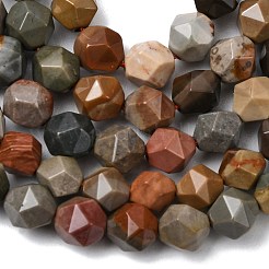 Perles de jaspe picasso naturelles&nbsp;G-Z119-A25-01