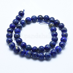 Natürlicher Lapislazuli Perlenstränge&nbsp;G-E483-17-6mm