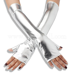 Lange fingerlose Handschuhe aus Polyester&nbsp;AJEW-WH20018-117A