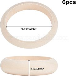 Fabrication de bracelet en bois non fini&nbsp;MAK-WH0002-05B