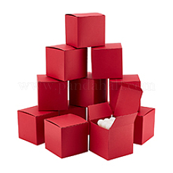 Scatole regalo per gioielli in cartone di carta kraft da 10 pz&nbsp;CON-WH0001-25C