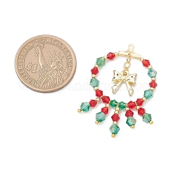 Pendentifs en perles de verre faits main sur le thème de Noël&nbsp;PALLOY-MZ00795-02