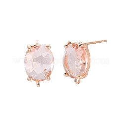 Accessoires de clous d'oreilles en laiton&nbsp;KK-S364-163H
