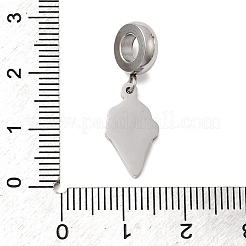 Europäische Anhänger aus 304 Edelstahl mit Emaille&nbsp;STAS-D153-05C-P