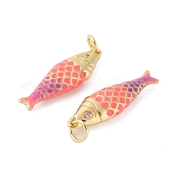 Pendentifs d'émail en laiton &nbsp;X-KK-B148-14G-03