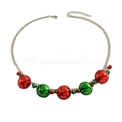Colliers à plastron en alliage avec cloche de Noël&nbsp;WGF39B9-01