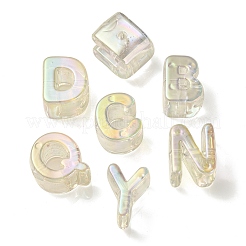 Placage uv perles acryliques irisées arc-en-ciel&nbsp;OACR-C012-02I-1