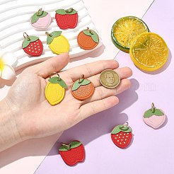 10 stücke 5 arten obst serie mikrofaser leder anhänger&nbsp;FIND-CJ0005-21