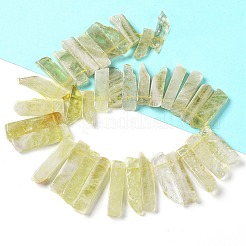 Colliers de perles en quartz citron naturel (chauffé)&nbsp;G-L551B-18