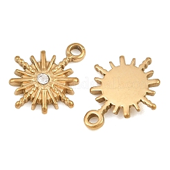 Pendentifs en strass en acier inoxydable 304&nbsp;RB-CBA9349-01G